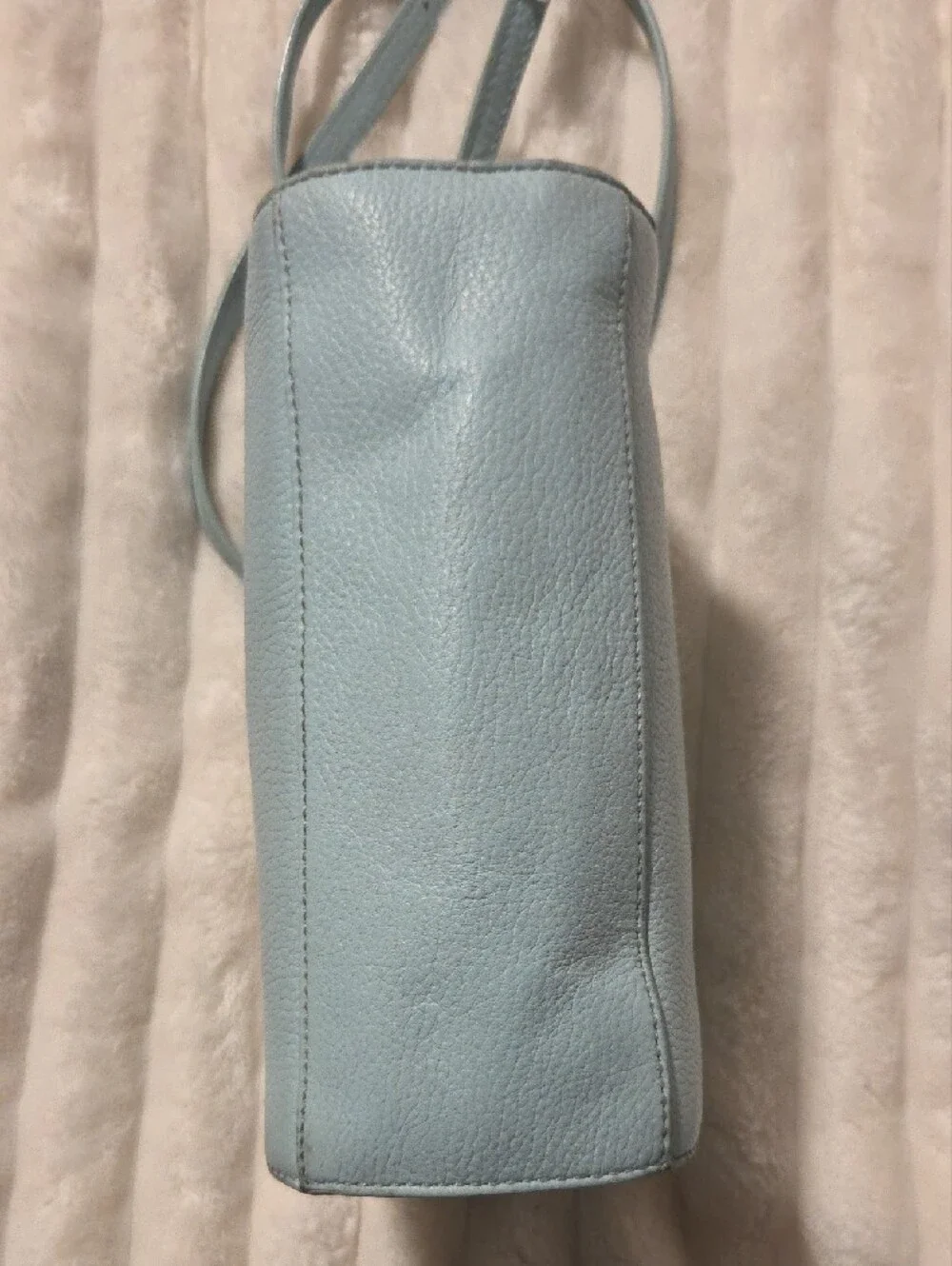 kate spade light blue pebbled leather bow crossbody
